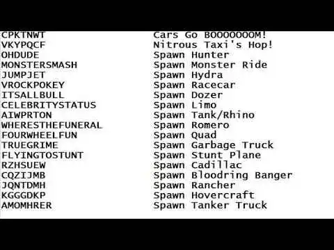 gta san andreas cheats codes